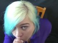 Sloppy Dildo BJ pov FREE PREVIEW spit on collar shirt