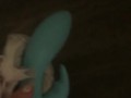 Sneaked into my step sisters room and fucked my pussy with her dildo & panties