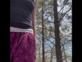 Flashing my Pussy and Tits in the Woods