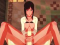 Sasha Blouse swallows cum then gets a facial (Attack on Titan Hentai)