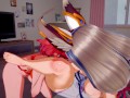 Pyra licking Nia's pussy. (Xenoblade Chronicles 2 Hentai)