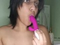 Close up on rubbing clit