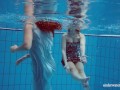 Hottest underwater girls stripping Dashka and Vesta