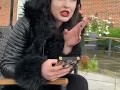 Smoking and talking crap- British accent