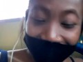 Slave May risky and shameless flashing in bus and station