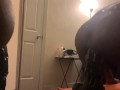 Mr. Hankey L Seahorse Dildo! Straight black man rides huge monster toy for 1st time!