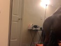 Mr. Hankey L Seahorse Dildo! Straight black man rides huge monster toy for 1st time!