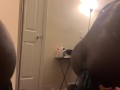 Mr. Hankey L Seahorse Dildo! Straight black man rides huge monster toy for 1st time!