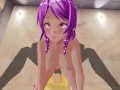 3D HENTAI Cute elf in a swimsuit fucking doggy style