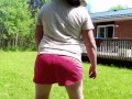 Twerking my delicious big Ass while my nosy neighbors watch