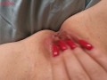 After the exam I masturbate my wet pussy close up to orgasm. From the first person Anna Mole