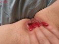 After the exam I masturbate my wet pussy close up to orgasm. From the first person Anna Mole