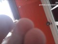 POV FOOT WORSIP Sniff flip flops, take of her socks with your teeth & lick her feet - Liana Serpenta