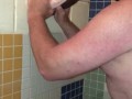 Fantasy-Wish my wife would join me in this public shower Sucking & Fucking Ass to Mouth with Dildos 