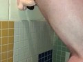 Fantasy-Wish my wife would join me in this public shower Sucking & Fucking Ass to Mouth with Dildos 