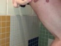 Fantasy-Wish my wife would join me in this public shower Sucking & Fucking Ass to Mouth with Dildos 