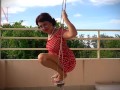 Depraved housewife swinging without panties on a swing FULL VIDEO