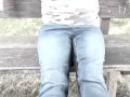 JEANS PISSING IN PUBLIC PARK