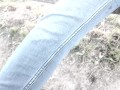 JEANS PISSING IN PUBLIC PARK