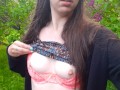 Having fun in the botanical garden