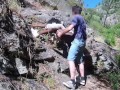 public - mountain hiking ends in outdoor sex- ella b 2k