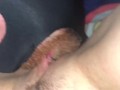 POV Oral Sex on each other leads to him cumming in her mouth while in the back seat of their suv