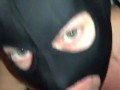 POV Oral Sex on each other leads to him cumming in her mouth while in the back seat of their suv