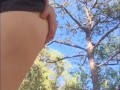 Wetting My Pink Thong Outside