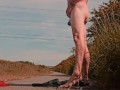 Strip on a cycle track