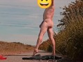 Strip on a cycle track