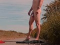 Strip on a cycle track
