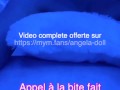 Angela Doll - Je vide les couilles d'un followers SNAP après un appel à la bite sur mes réseaux