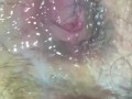 Cum leaking from wife post orgasm 