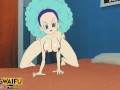 DRAGON BALL Z 2D Real Anime BULMA afro #2 Doggystyle Big Japanese Ass Booty MILF Cosplay Hentai