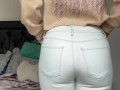 Sexy farting and stripping in jeans!