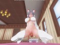 3D HENTAI POV Yumi rides cock to get her pussy creampied