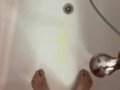 Hot Guy Is Peeing In The Public Toilet