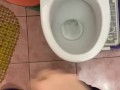 Hot Guy Is Peeing In The Public Toilet
