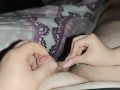 Helping Hand Handjob with sexy Long nails *huge cumblast*