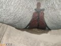 MILF Pissing in her yoga pants