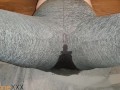 MILF Pissing in her yoga pants