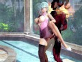 Princess Elizabeth and demon perky fuck in a public bath hentai 3d