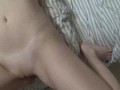 Horny Little GF Cums and Begs for Creampie Before Sunbathing