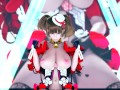 3D animation idol in slut suit on the stage sexy dance MMD