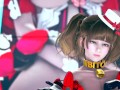 3D animation idol in slut suit on the stage sexy dance MMD