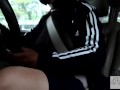 Sheer Top While Driving and Touching Myself