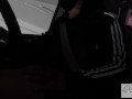 Sheer Top While Driving and Touching Myself