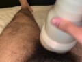 First Time Masturbating With A Fleshlight- Edging Failed Cumming Too Early