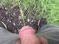 Peeing Outdoors Near Highway