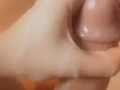 Watch Him Blow Another Hot Creamy Load with Left Hand!
